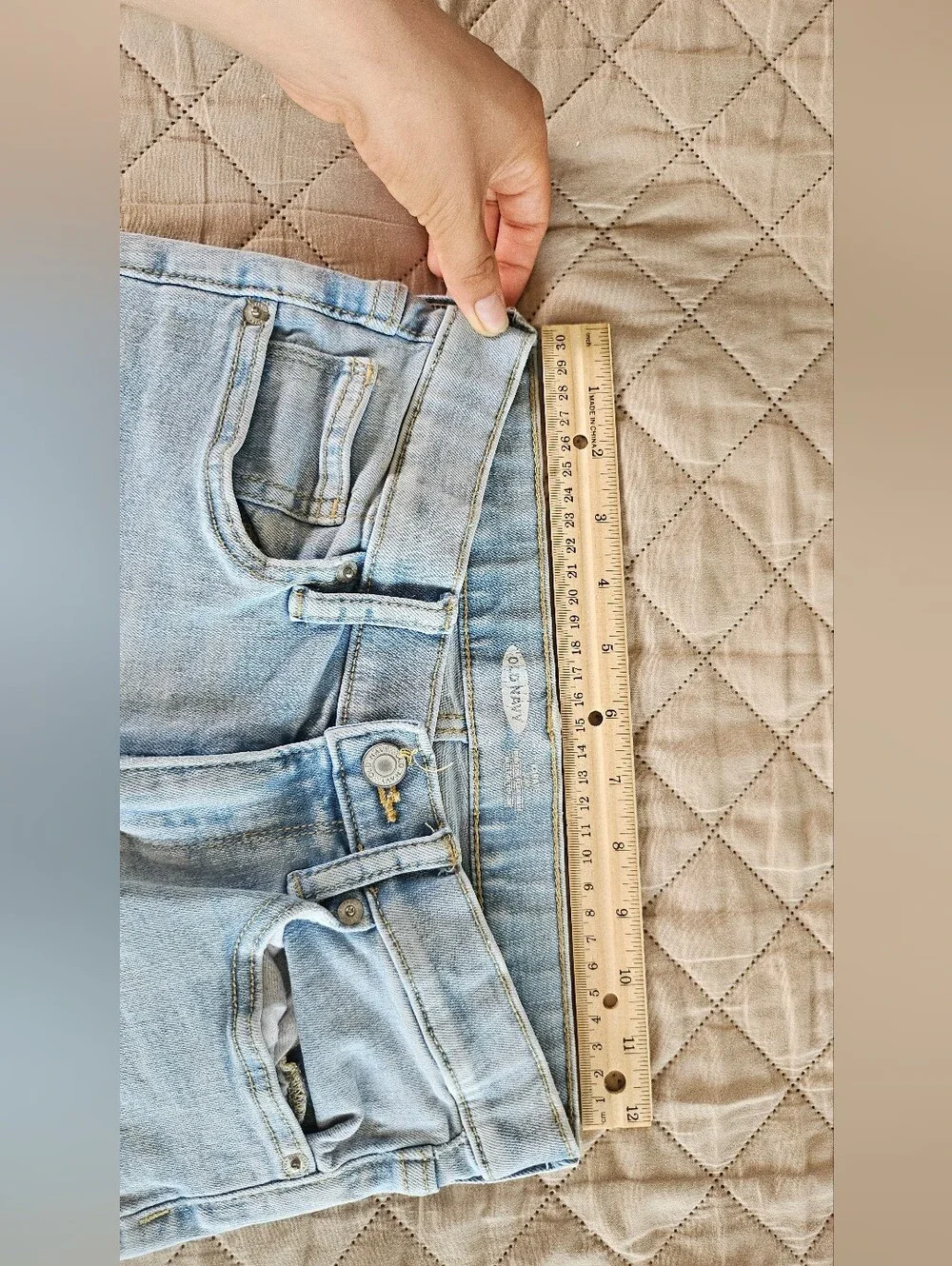 Kids size 12 old Navy karate slim light blue jeans